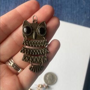 Bronze Owl Pendant